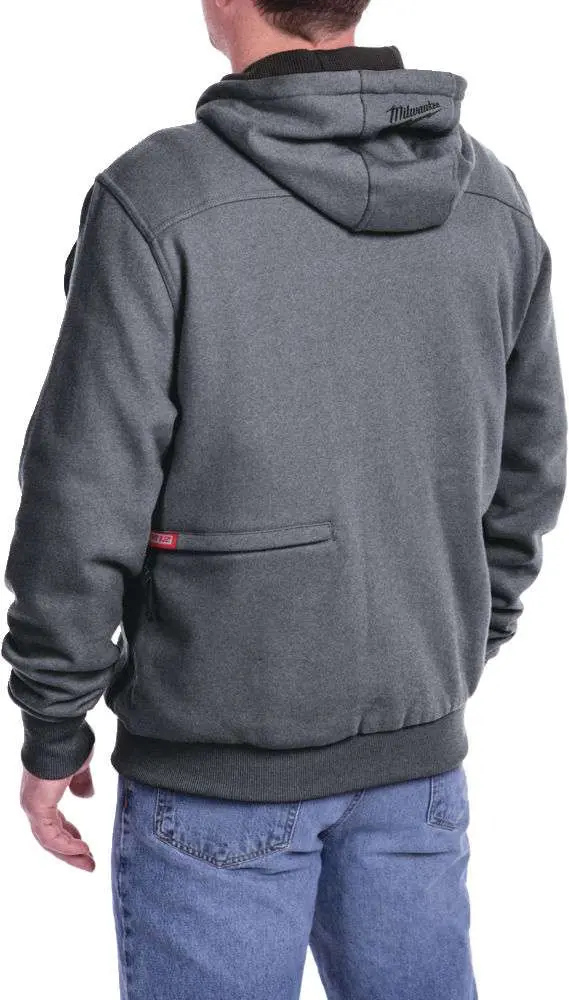 Aku vyhřívaná mikina s kapucí Milwaukee HHGREY3-0 (L) šedá, pánská, bez Aku, 4933464354 (MI4933464354)