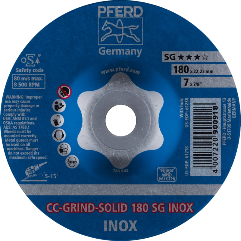 CC-GRIND-SOLID 180 SG-INOX (PF4007220900918)