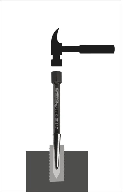 Vytahováky stavěcích šroubů Knipex 9R 471 900 3 (M5 ÷ M20) v plastovém pouzdře - 5 ks  (K 9R 471 900 3)