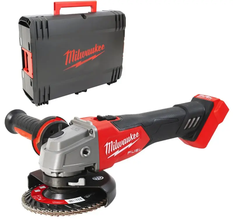 Aku úhlová bruska 125 mm Milwaukee M18 FSAG125X-0X s posuvným spínačem, bez Aku, 4933478428