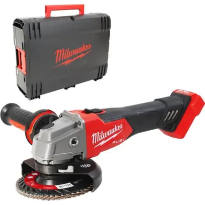 Aku úhlová bruska 125 mm Milwaukee M18 FSAGV125XB-0X s posuvným spínačem a regulací otáček (Bez Aku) (MI4933478436)