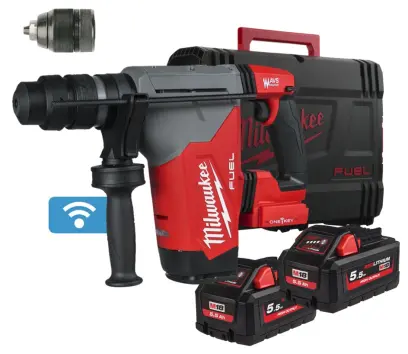 Aku kombinované kladivo SDS-plus Milwaukee M18 ONEFHPX-552X Fixtec (5,5 Ah) (MI4933478496)