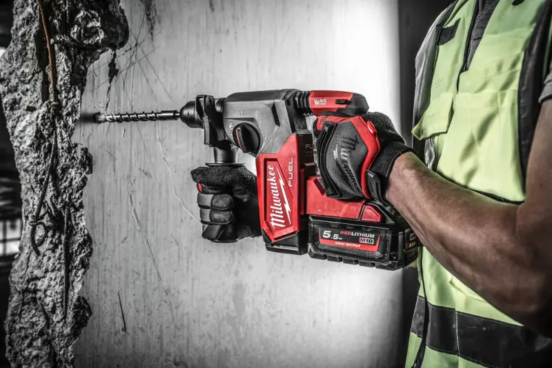 Aku kombinované kladivo SDS-plus Milwaukee M18 FHX-552X Fixtec (5,5 Ah) (MI4933478889)