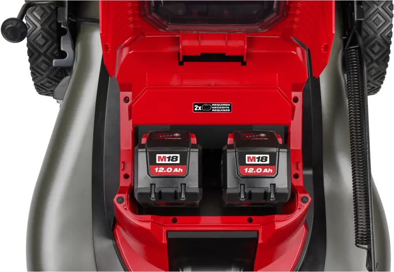 Aku sekačka na trávu Milwaukee M18 F2LM53-122, záběr 53 cm, s pojezdem, s košem, 2x Aku M18 HB12 + nabíječka M18 DFC, 4933479585 (MI4933479585)