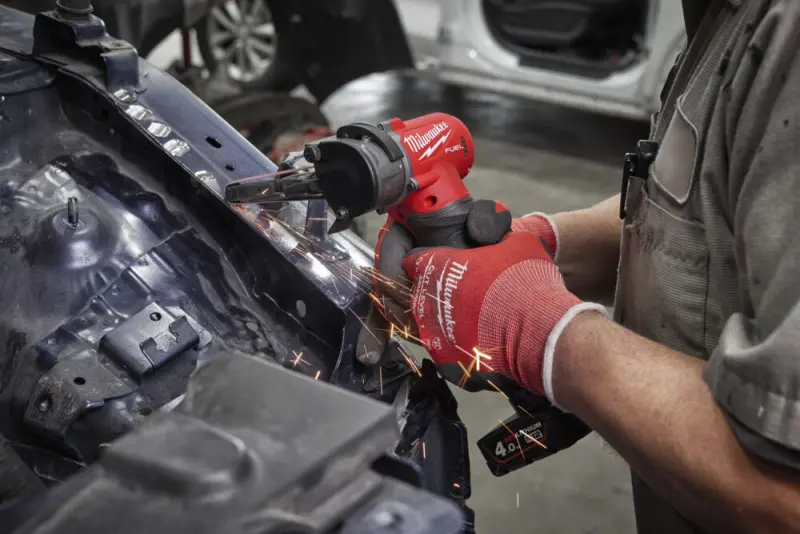 Aku pásová bruska Milwaukee M12 FBLF10-402B, 10 x 330 mm, 2x Aku (12V, 4,0 Ah), 4933480959 (MI4933480959)