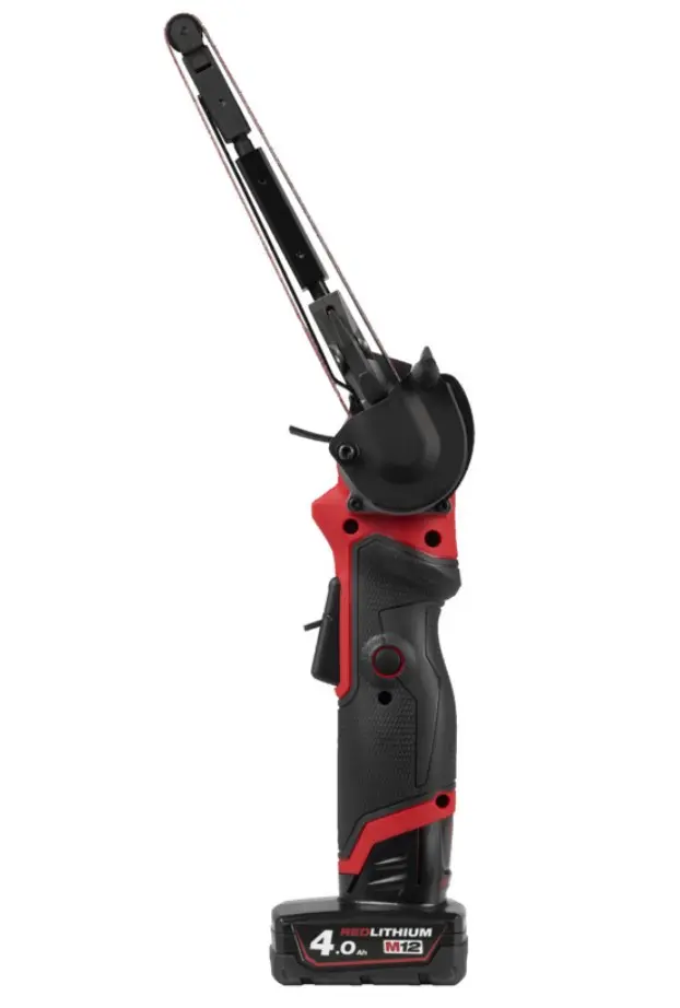 Aku pásová bruska Milwaukee M12 FBLF10-402B, 10 x 330 mm, 2x Aku (12V, 4,0 Ah), 4933480959 (MI4933480959)