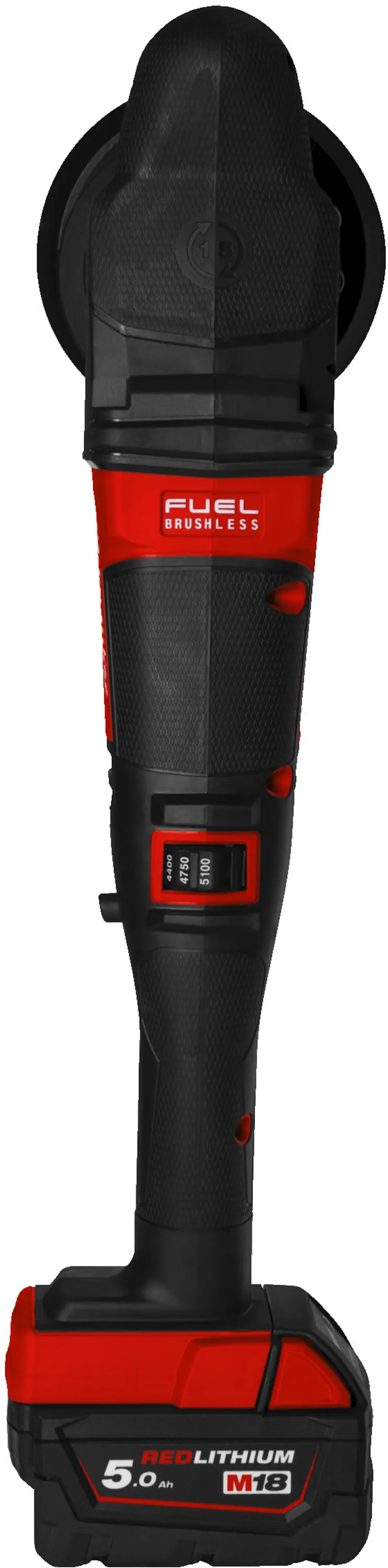 Aku excentrická leštička Milwaukee M18 FROP15-502X KIT, leštící bruska 125 mm, 2x aku M18 B5 + nabíječka M12-18 FC + příslušenství, 4933492352 (MI4933492352)