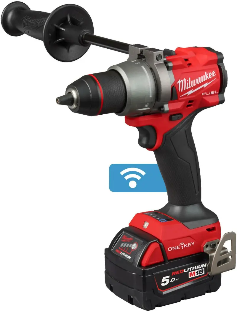 Aku vrtačka s příklepem Milwaukee M18 ONEPD3-502X, 2x aku M15 B5 + M12-18 FC + kufr, 4933492801