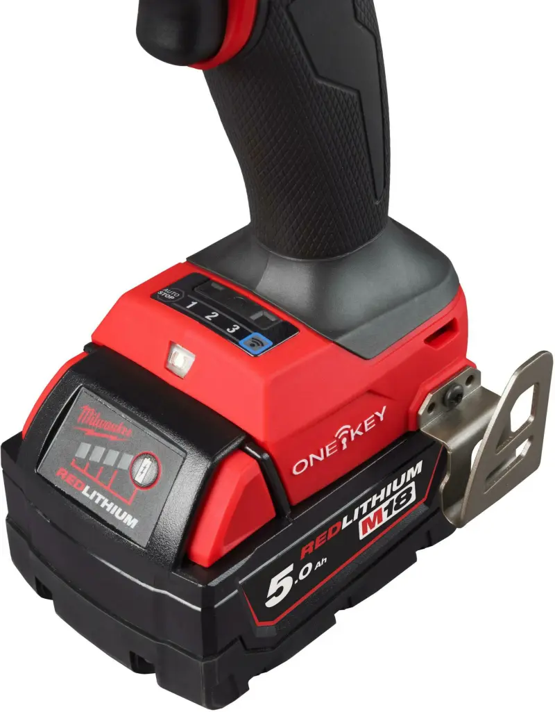 Aku vrtačka s příklepem Milwaukee M18 ONEPD3-502X, 2x aku M15 B5 + M12-18 FC + kufr, 4933492801