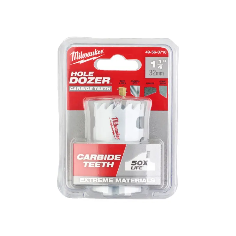 Kruhová pilka/děrovka Milwaukee 32 mm TCT Hole Dozer Holesaw 32MM, karbidové zuby, 49560710