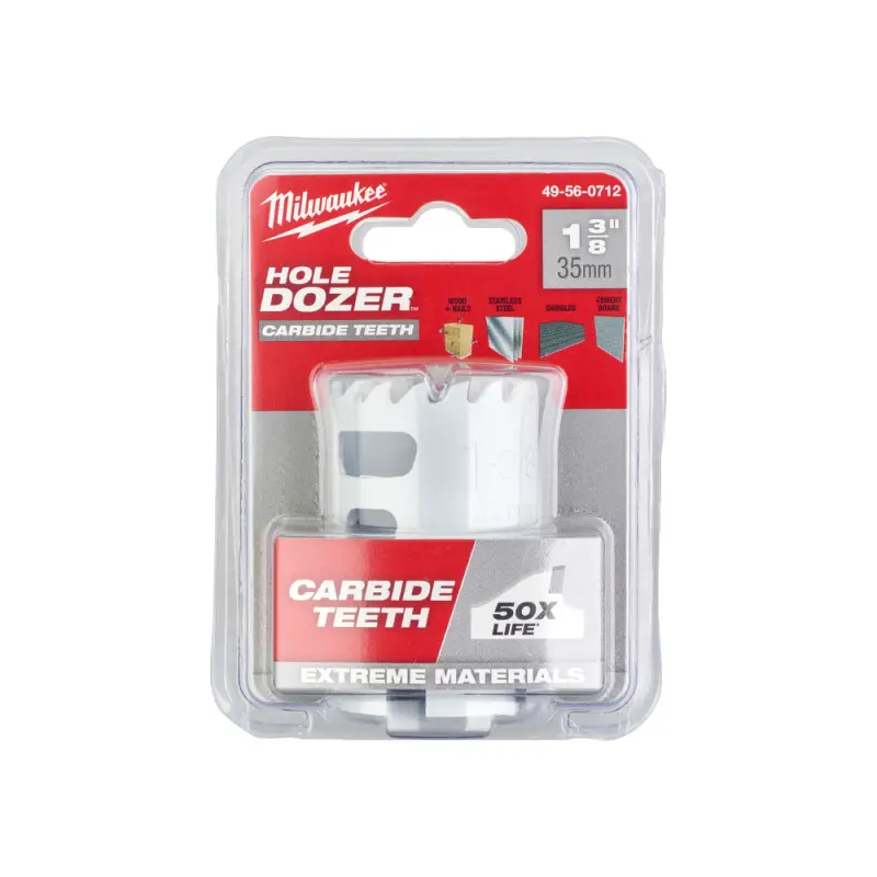 Kruhová pilka/děrovka Milwaukee 35 mm TCT Hole Dozer Holesaw 35MM, karbidové zuby, 49560712