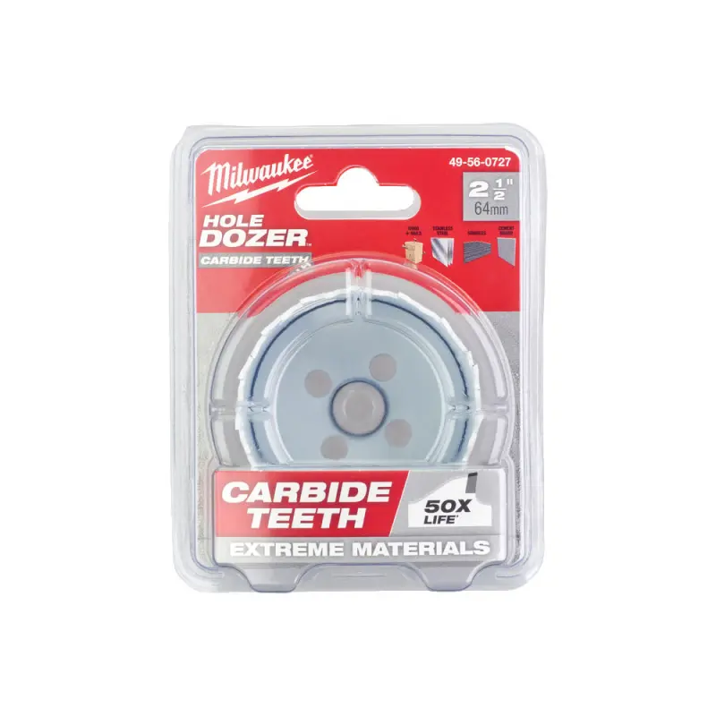 Kruhová pilka/děrovka Milwaukee 64 mm TCT Hole Dozer Holesaw 64MM, karbidové zuby, 49560727