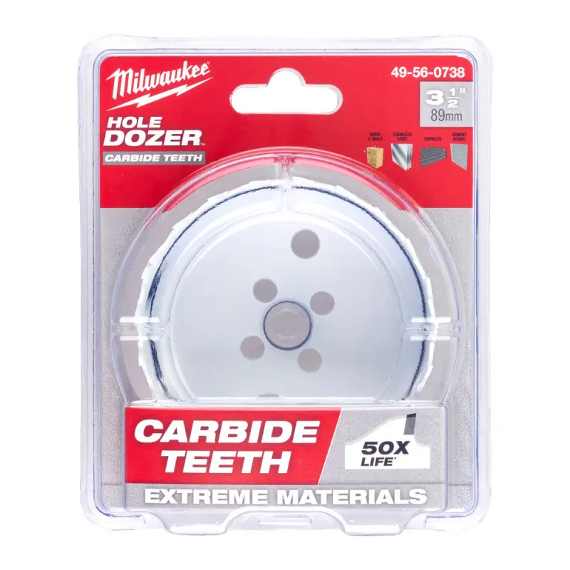 Kruhová pilka/děrovka Milwaukee 83 mm TCT Hole Dozer Holesaw 83MM, karbidové zuby, 49560736