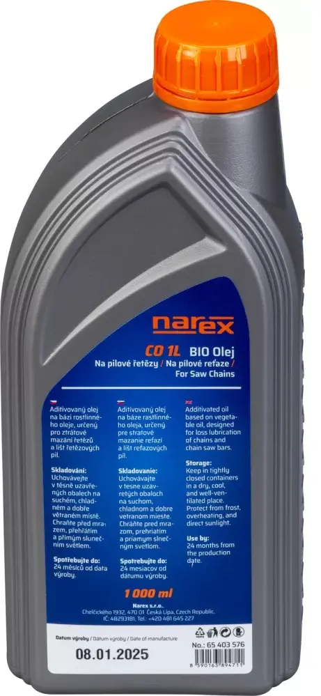 Olej na mazání řetězu Narex CO 1L (BIO) (NA65403576)