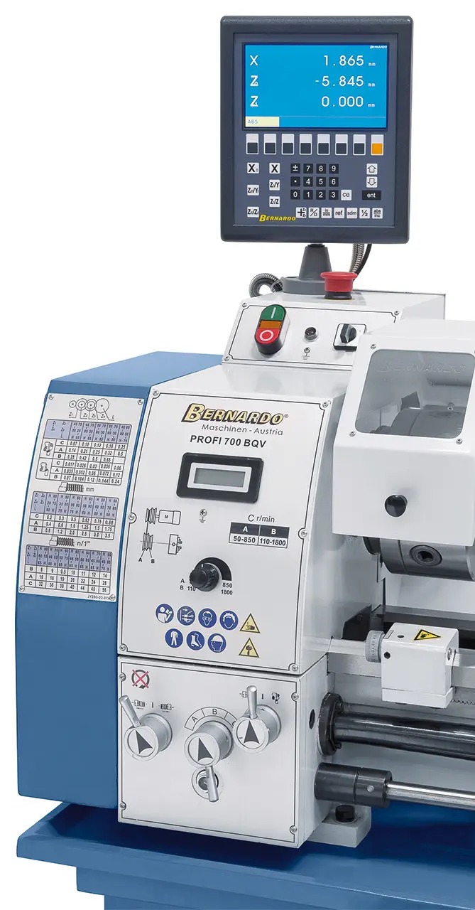 Stolní soustruh Bernardo Profi 700 BQV s digitálním odměřováním (BER031173B)