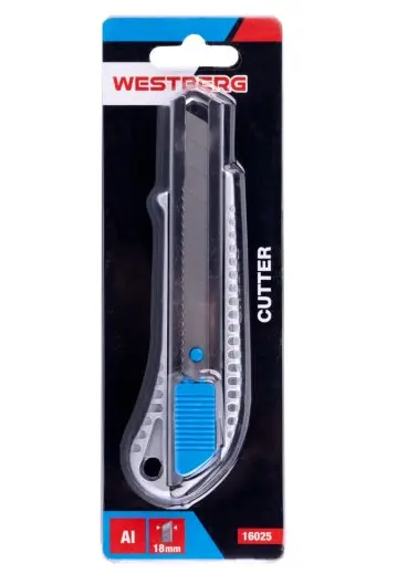 Nůž odlamovací ALU 18mm tlačítková aretace (L16025)