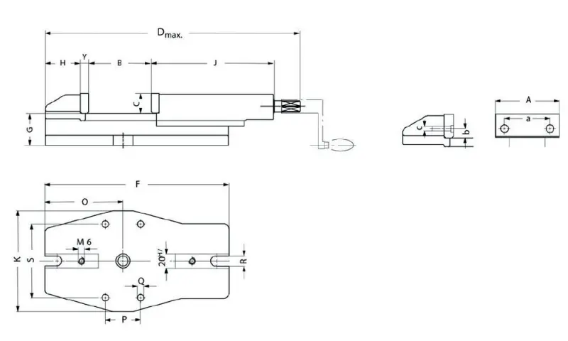 Strojní svěrák Röhm RS 4 (160 mm) (ROHM128034)