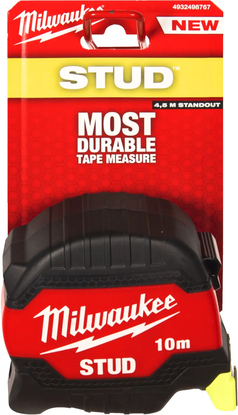 Svinovací metr Milwaukee STUD (GEN3) 10M-33, délka 10 metrů, 4932498767