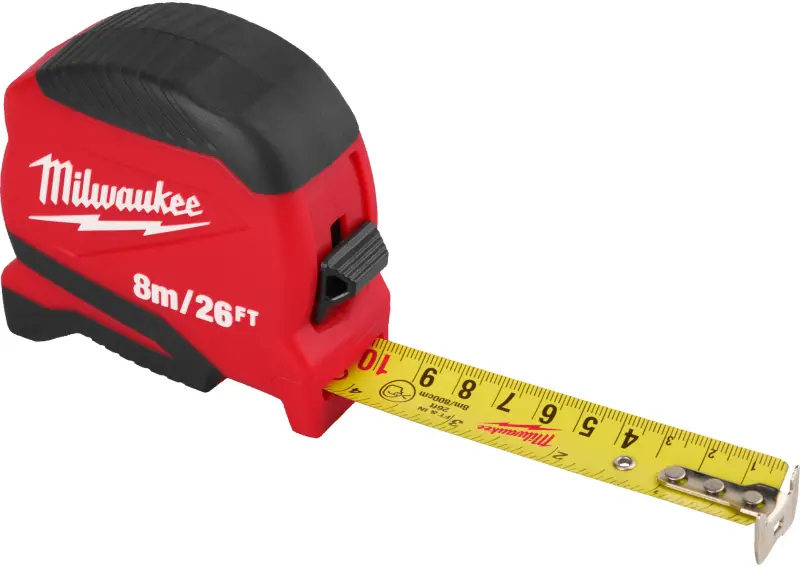 Svinovací metr Milwaukee COMPACT (GEN2) 8M/26FT-25, délka 8 metrů, 4932498781
