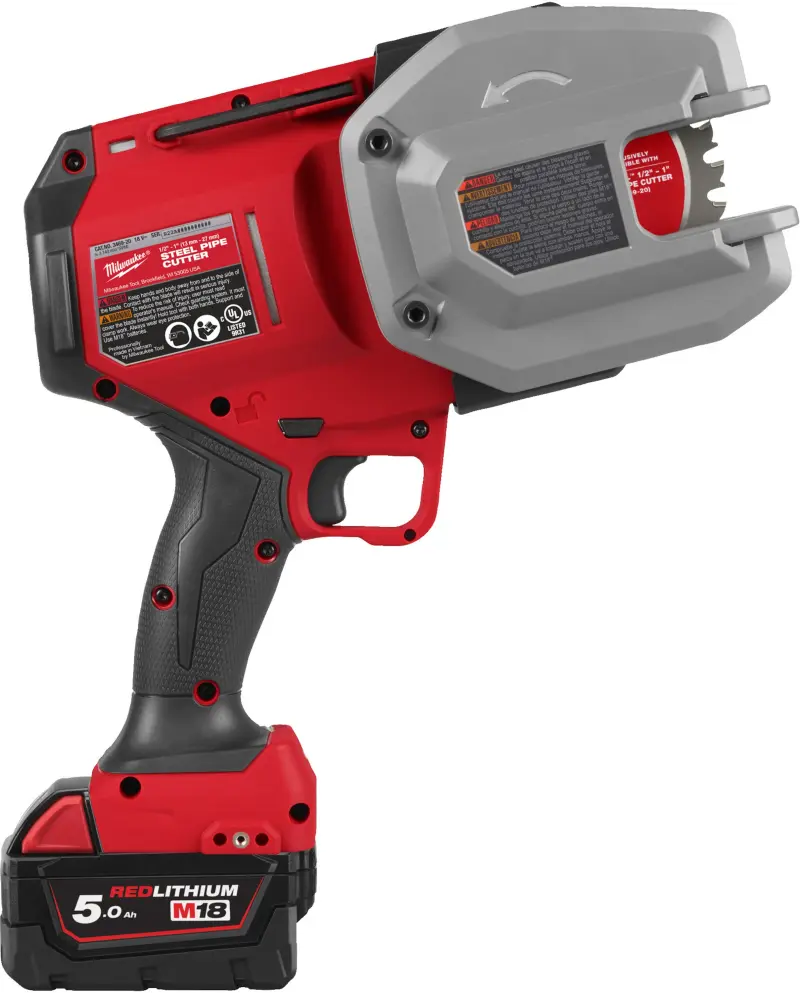 Aku Řezák ocelových trubek Milwaukee M18 FPCS-502X, 2x aku M18 B5 + M12-18 FC + FPCSB +kufr, 4933498915