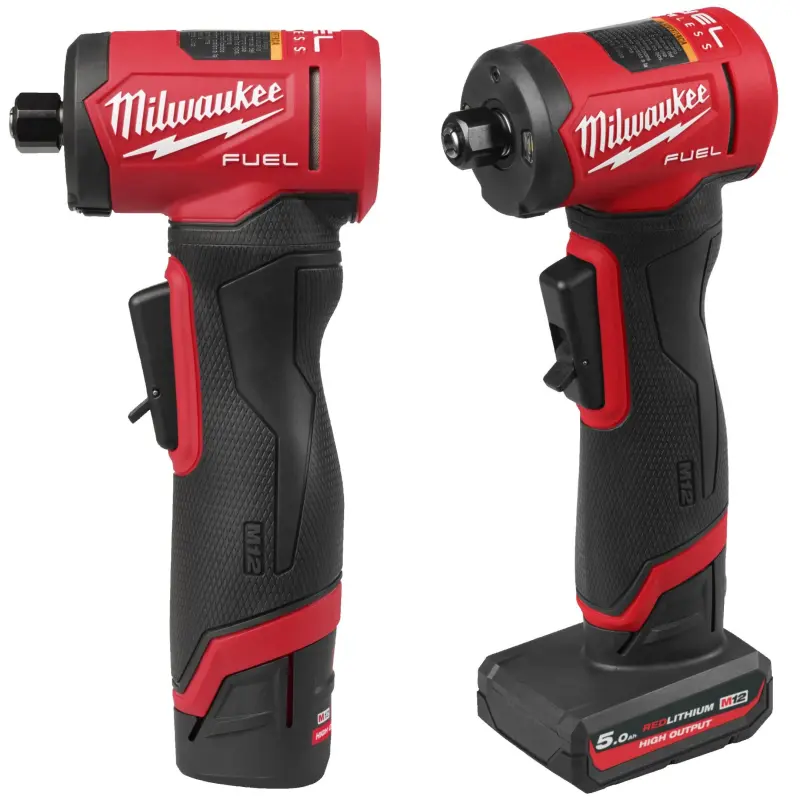 Aku vřetenová úhlová bruska Milwaukee M12 FDGA2-522B, aku M12 HB2.5 + M12 HB5 + C12 C + taška, 4933498980