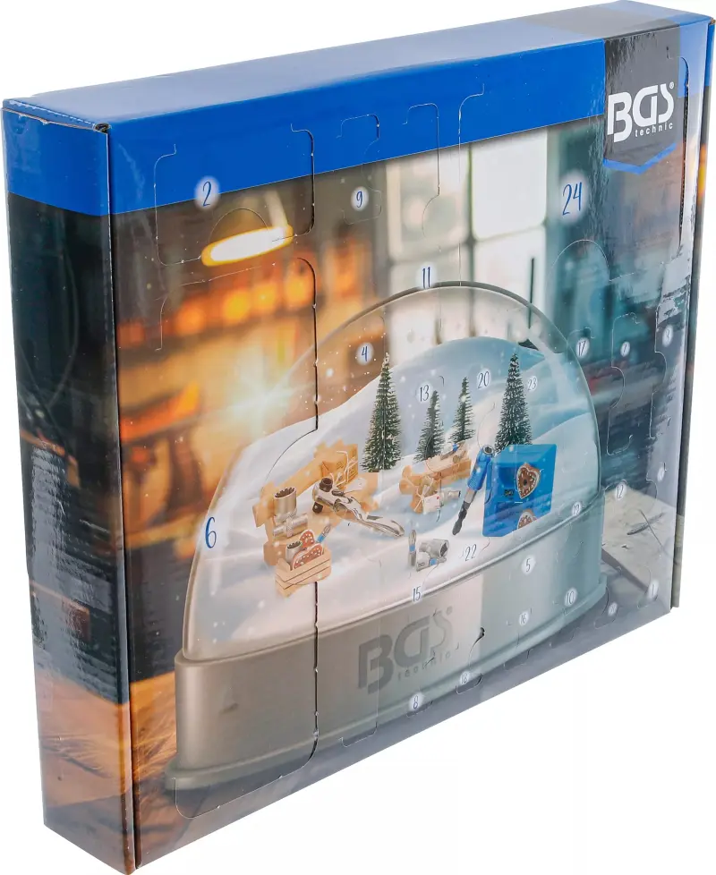 BGS Adventní kalendář s nářadím, Christmas 2025, Vánoční sada nářadí, 95010 (BGS1095010), BGS1095010