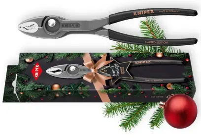 Kleště TwinGrip 200 mm Knipex 82 01 200 S02 Limited edition, Vánoční limitovaná edice (K 82 01 200 S02)