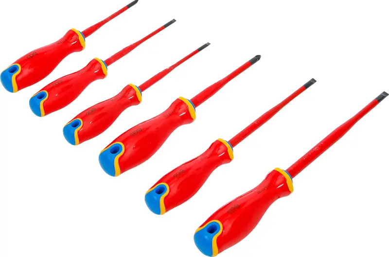 Šroubováky VDE  BGS 35850 extra tenký hrot. Sada 6 ks. (BGS1035850)