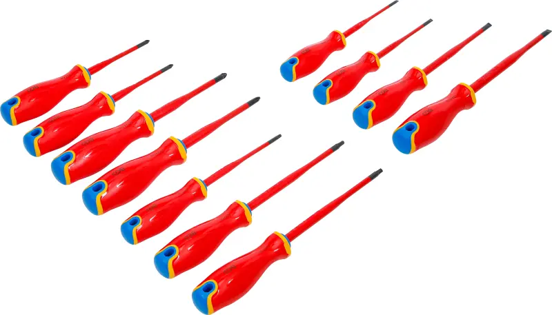 Šroubováky VDE  BGS 35851 extra tenký hrot. Sada 11 ks. (BGS1035851)