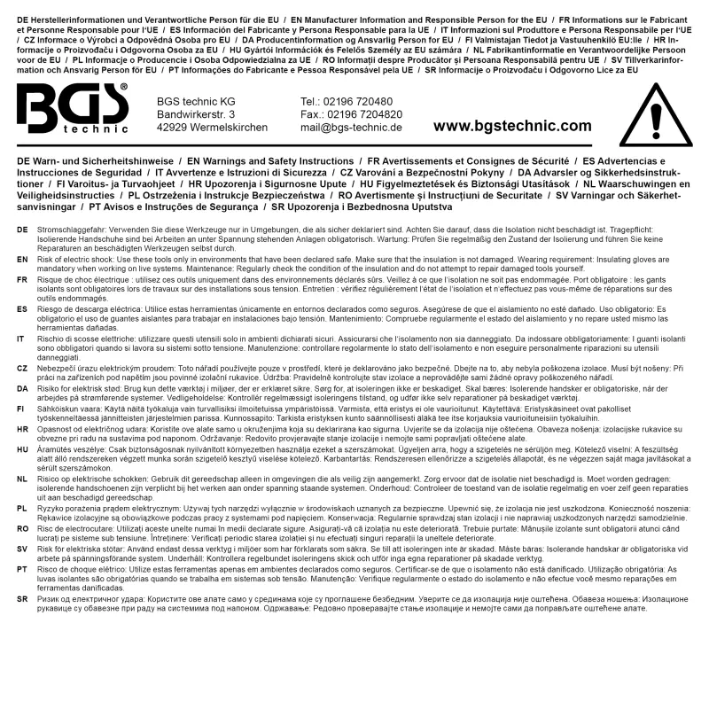 Šroubovák VDE BGS 35857  extra tenký hrot. Plochý SL 6,5 mm (BGS1035857)