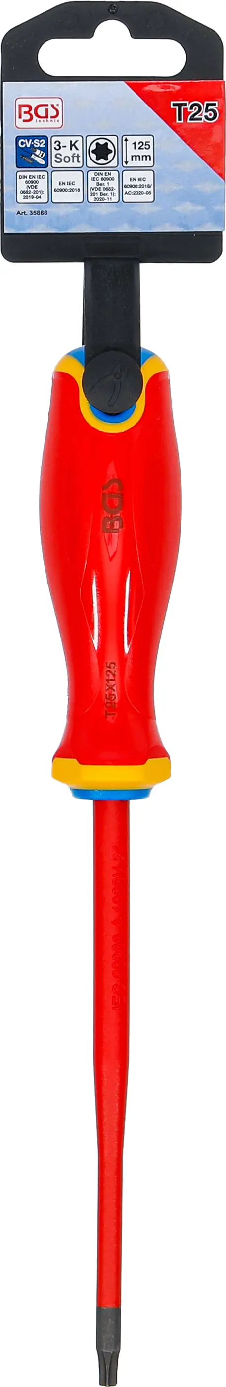 Šroubovák VDE BGS 35866 extra tenký hrot T-Star (pro Torx) T25 (BGS1035866)