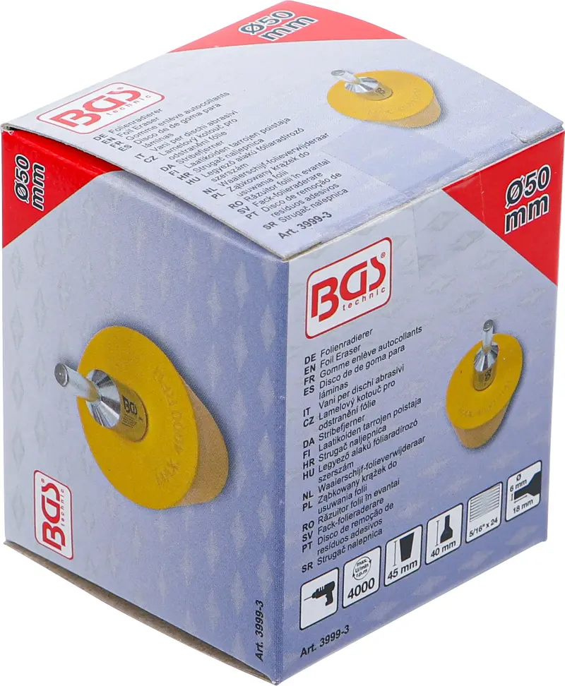 Gumový čisticí kuželový kotouč pr. 50 mm BGS 3999-3 (BGS103999-3)