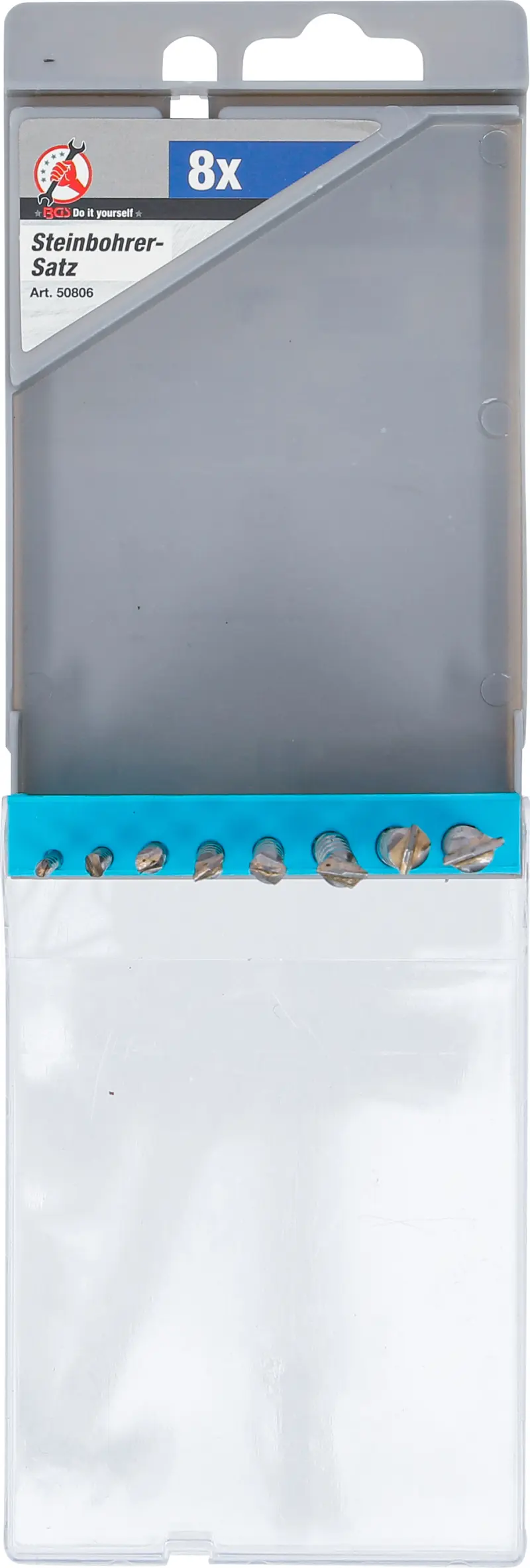 Vrtáky do zdiva BGS 50806  pr. 3 až 10 mm. Sada 8 ks (BGS1050806)