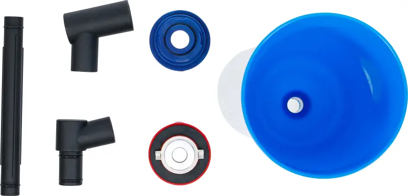 Plastový trychtýř BGS 72214 s adaptéry pro plnění oleje. Pro VAG (Sada 6 dílů) (BGS1072214)