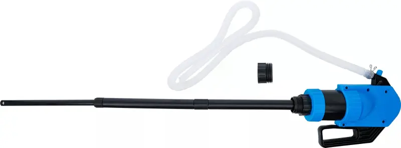 Páka na sudy s močovinou (AUS32) nerezová. 2 adaptéry na plastové sudy.