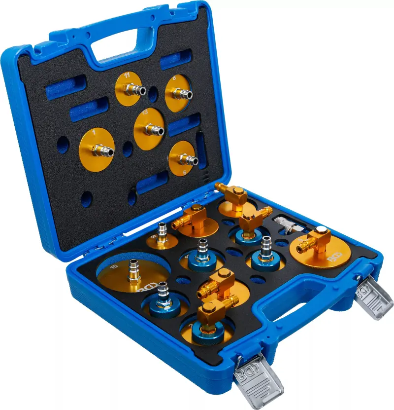 Sada adaptérů pro odvzdušňovač brzd 17 ks.