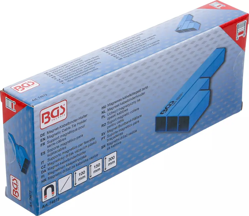 Magnetický držák kabelových spon