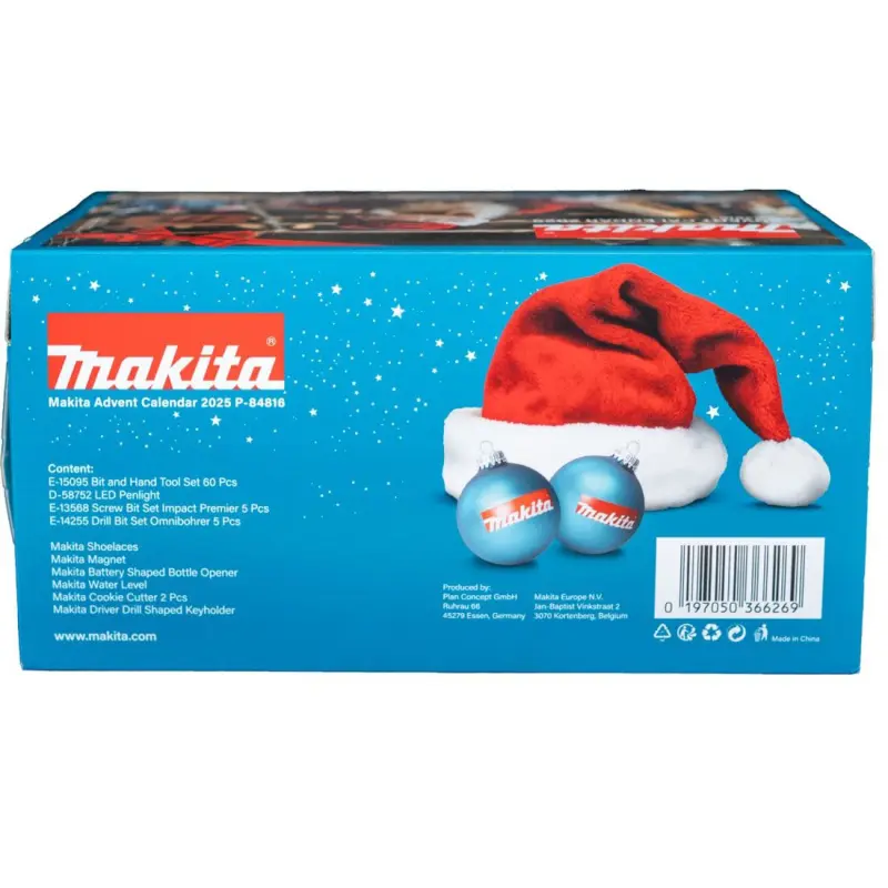 Makita Adventní kalendář s nářadím, Cristmas 2025, P-84816