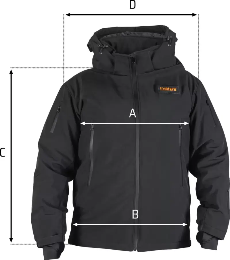 Vyhřívaná bunda Narex HJ DualWear-2XL, černá, pánská, s Powerbankou PWB 10, 65406780