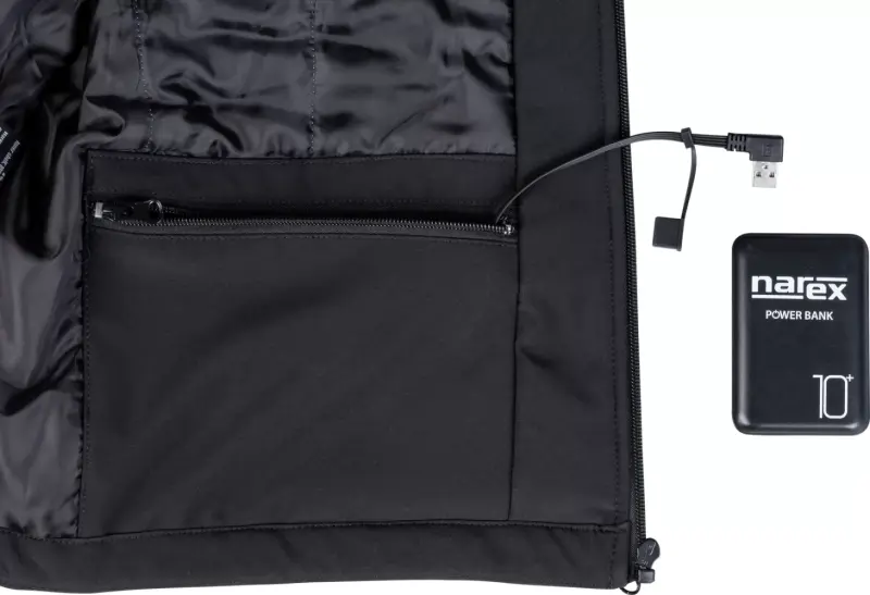 Vyhřívaná bunda Narex HJ DualWear-3XL, černá, pánská, s Powerbankou PWB 10, 65406782