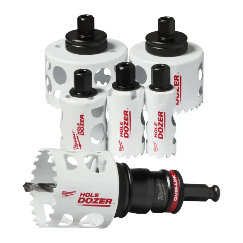 Děrovky Milwaukee Bi-Metal set kruhových pil pr. 25-76, HOLEDOZER QUIK-LOK (9 dílů) 49224771, MI49224771