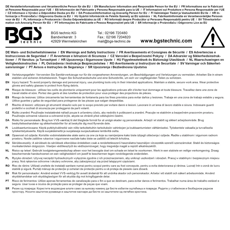 Univerzální klíč Kraftmann BGS 50507 na provzdušňovač M16 až M24 (BGS1050507), BGS1050507