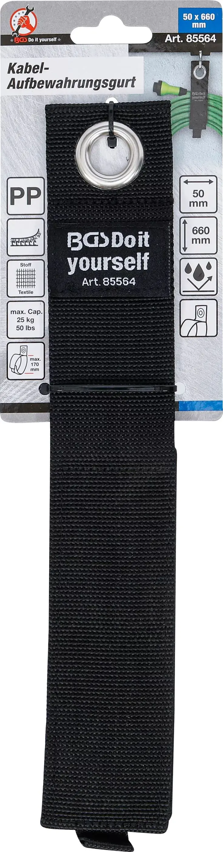 Nastavitelný pásek/organizér Kraftmann na kabely 50 x 660 mm BGS 85564 (BGS1085564), BGS1085564