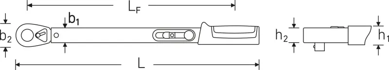 Stahlwille 721/30 QUICK - Torque wrench w. cut-out mechanism (50204030)