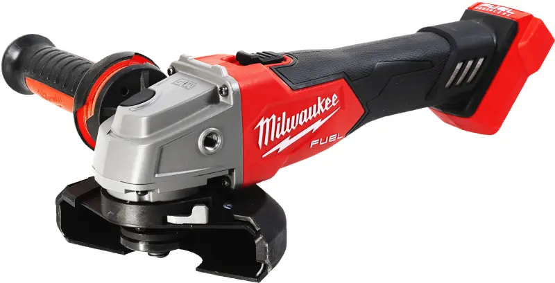 Aku úhlová bruska 125 mm Milwaukee M18 FSAG125X-501B s posuvným spínačem, aku M18 B5 + M12-18 C+ taška, 4933500779