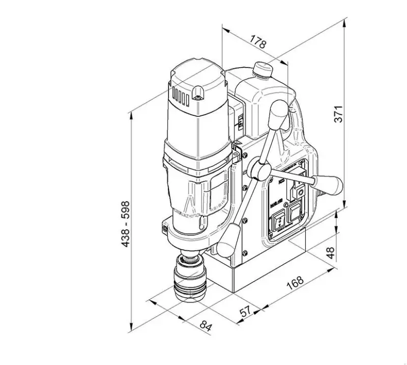 Magnetická vrtačka BDS Maschinen MAB 485, 230 V (EDE11530007)