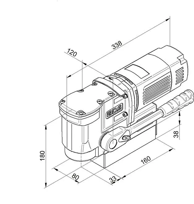 Magnetická vrtačka BDS Maschinen MAB 155PRO - 230 V (EDE11530001)