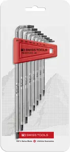 Zástrčné klíče T6-T25 SAFETY v plastovém držáku - 8 ks. PB Swiss Tools PB 411.BH 6-25 (EDE59090900)