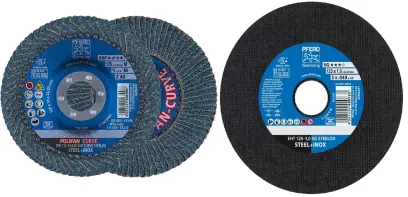 Řezné a lamelové brusné kotouče SGP CURVE - Pferd 125 SG STEELOX  (PF4007220654927)