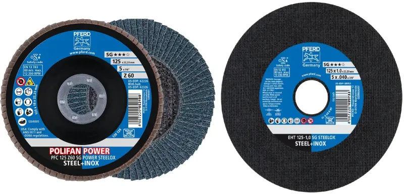 Řezné a lamelové brusné kotouče SG POWER - Pferd 125 SG STEELOX  (PF4007220654941)